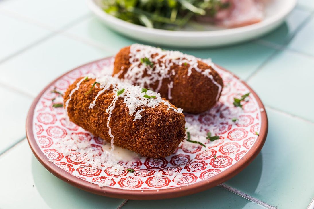 arancini as part of a set menu in Perth